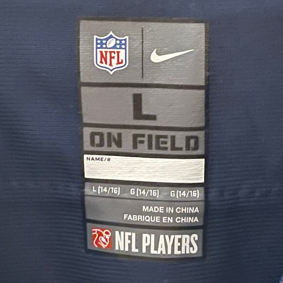 NFL Nike On Field Seattle Seahawks Russell Wilson 3 Kids Jersey Size Youth Large - Picture 4 of 4